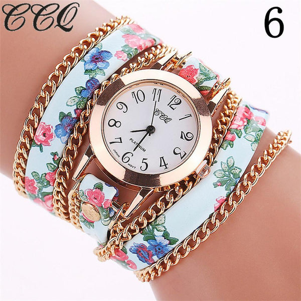 CCQ Women Fashion Casual Analog Quartz Women  Watch Bracelet Watch