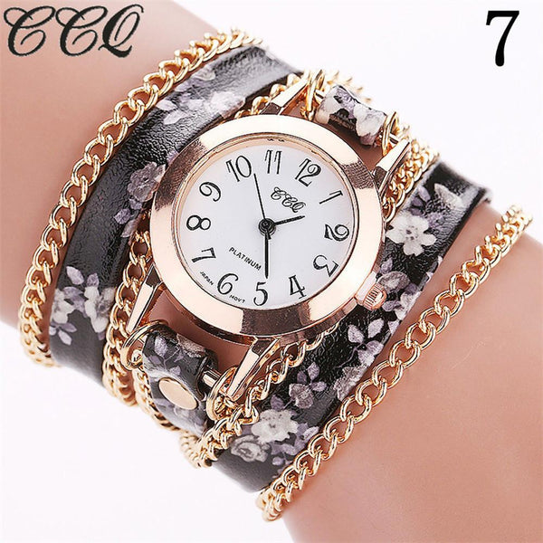 CCQ Women Fashion Casual Analog Quartz Women  Watch Bracelet Watch