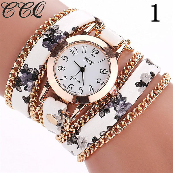 CCQ Women Fashion Casual Analog Quartz Women  Watch Bracelet Watch