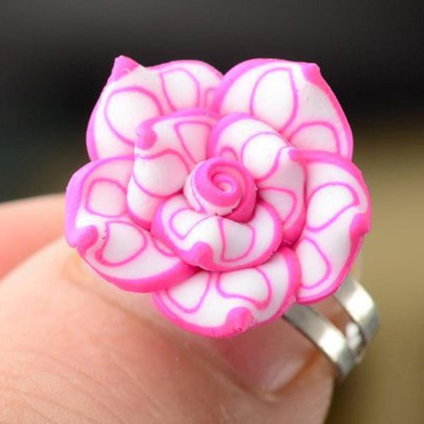 10 Pcs Finger Rings For Kids Flower Adjustable Wedding Rings For Kids Gift