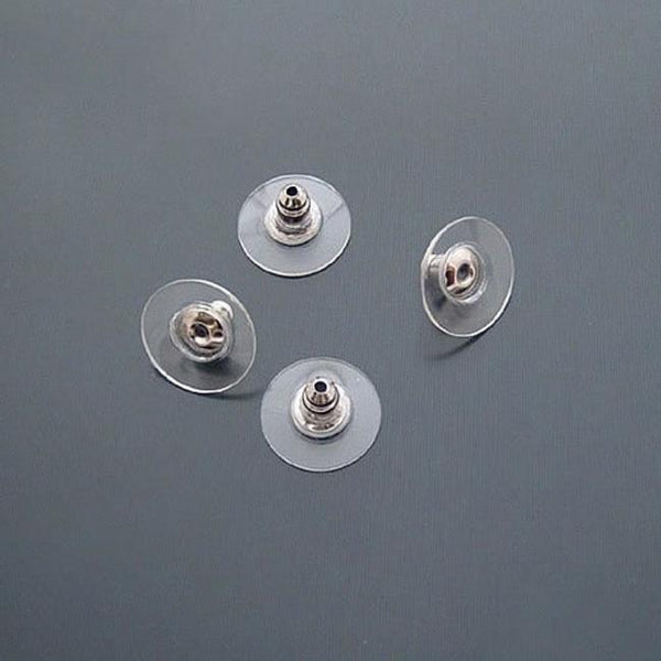 100 Piece Earring Safety Backs For Fish Hook Earrings Pad