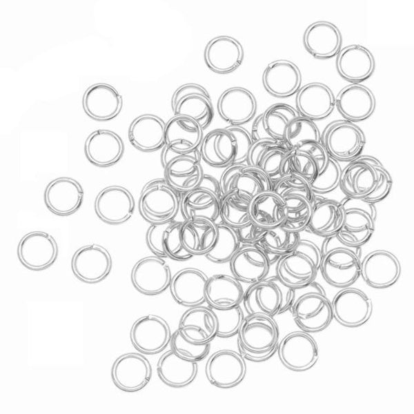 100PCS 4mm Open Jump Rings 21-Gauge DIY Jewelry